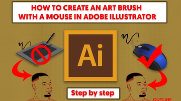 How to create an art brush with using a mouse in illustrator