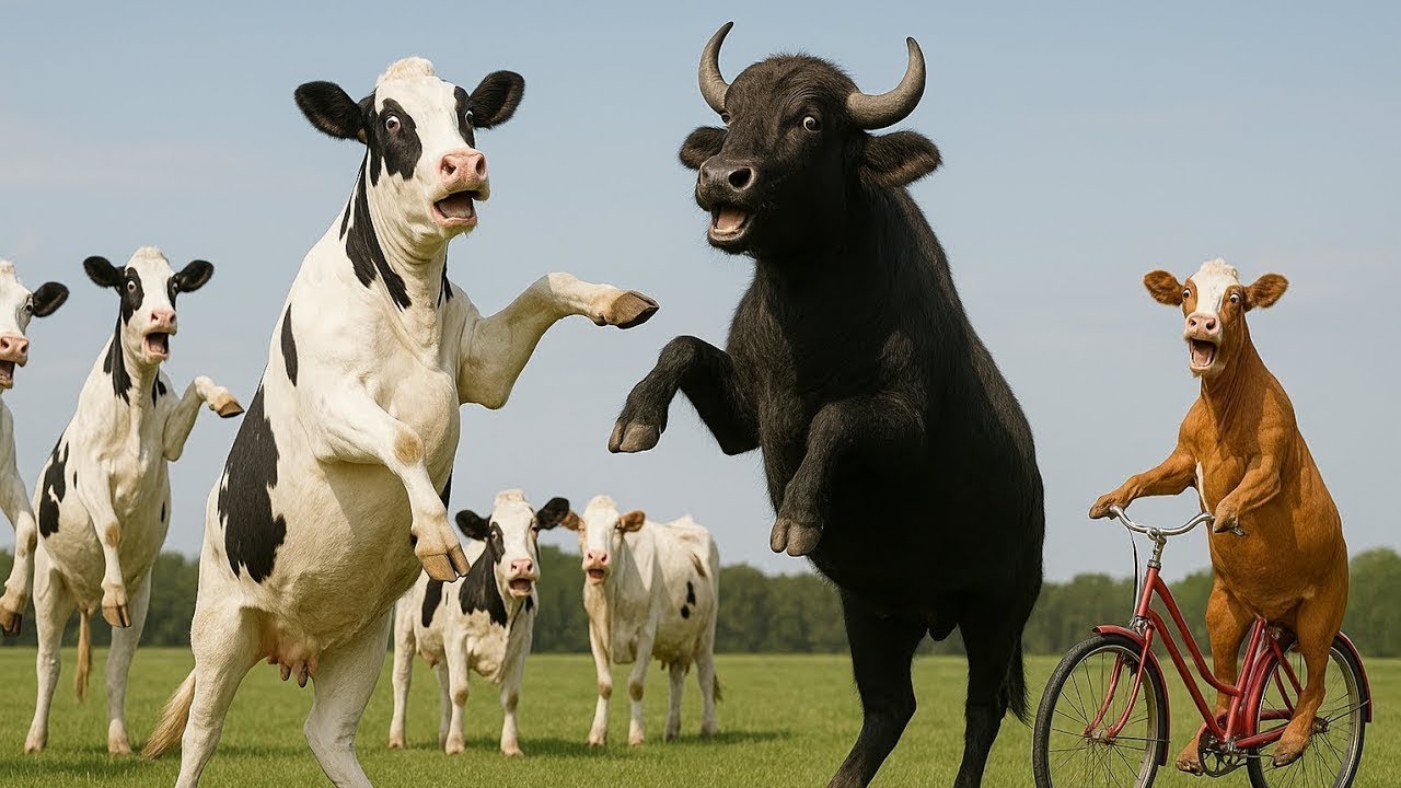 FUNNY COW DANCE Con bò - Con trâu - Nhạc con bò - Con bò ăn 2024 | Cow Dance Mix | Dancing Cow