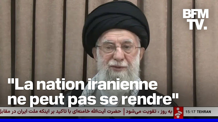 Iran/Israël: l'ayatollah Khamenei répond à Donald Trump dans une allocution enregistré