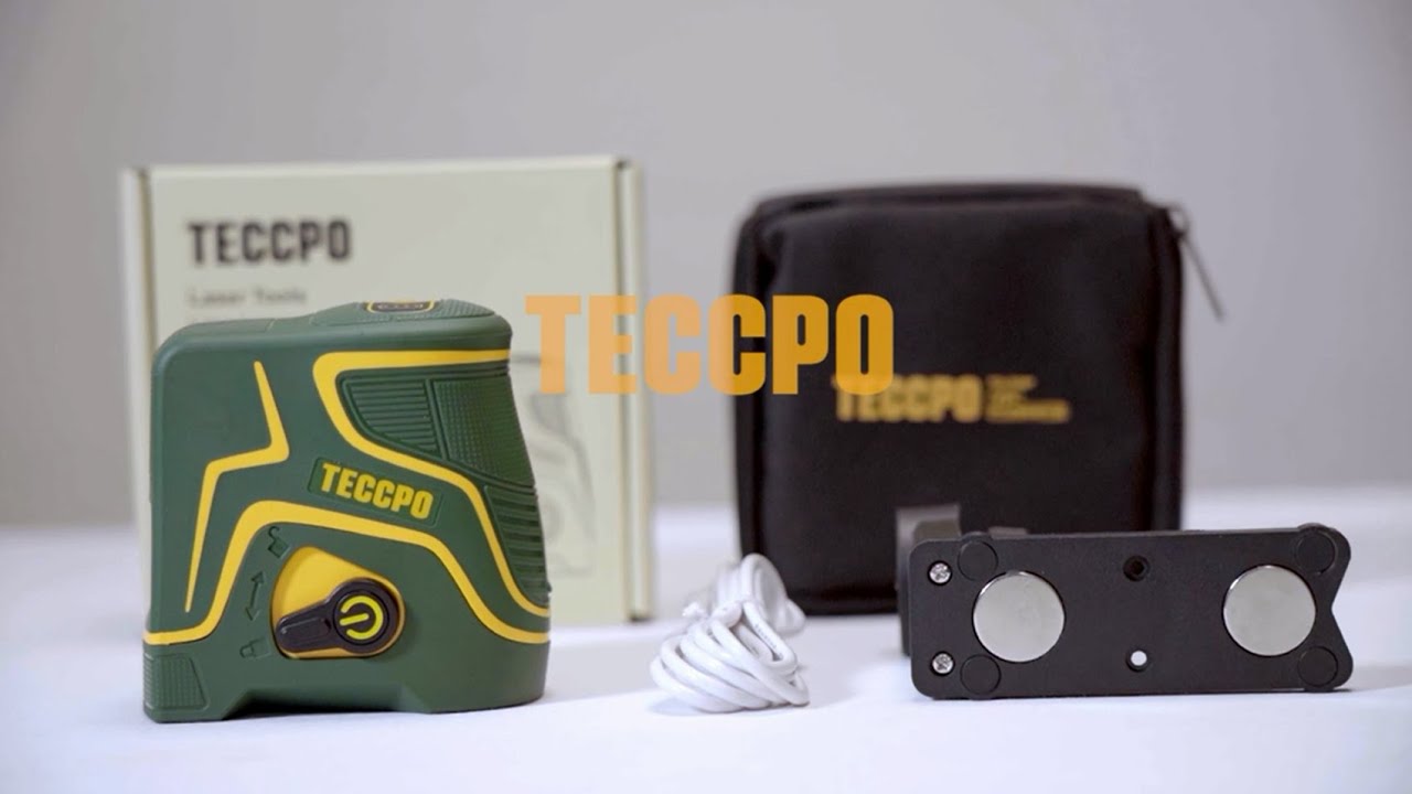 POPOMAN Laser Level Rechargeable, Green line laser, Three Modes with 2 –  TECCPO