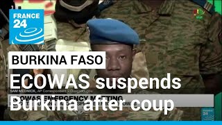 Details West African bloc ECOWAS suspends Burkina Faso following military coup • FRANCE 24 English Update