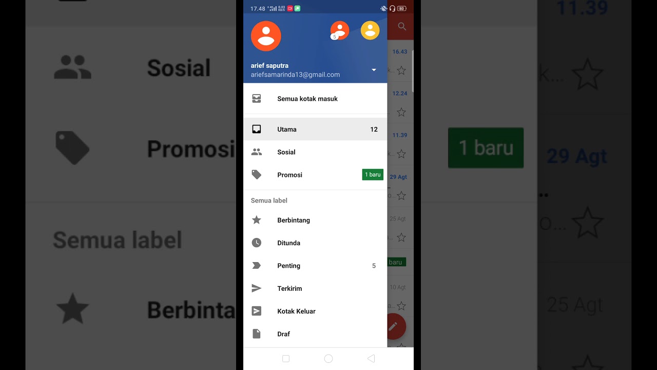 Cara mengatasi Gmail yg lupa kata dan sandi namun Gmail masih ada di hp