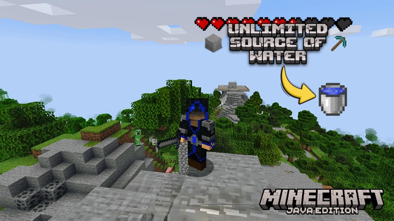 Making Unlimited Source Of Water In Java Edition | Tips | Minecraft ...