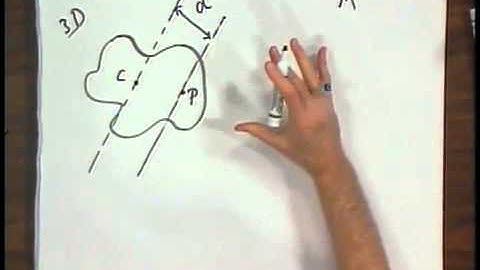 8.01x - Module 20.08 - Moment of Inertia - Parallel Axis Theorem