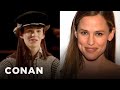 Eddie Redmayne Is A Dead Ringer For Jennifer Garner | CONAN on TBS