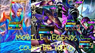 MOBILE LEGENDS COUNTER HERO AND BUILD ❤️🔥😱 #mobilelegends #Lunaoffical #game