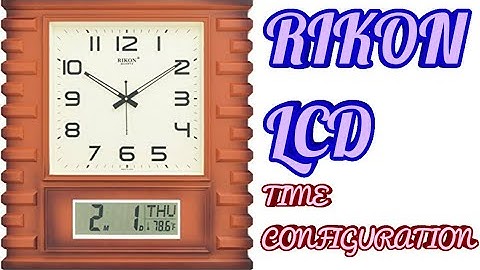 Ajanta/Rikon Digital Wall Clock Time Configuration - Wall Clock Time Setting