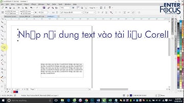 Học CorelDRAW: Làm việc với Text trong CorelDRAW