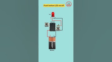 NE555 IC Project l simple 555 IC Flip- Flop Circuit l LED light on/off control #shorts #electrical