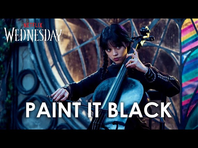 Wednesday Addams - Paint It Black (Full Version) |  Wednesday Soundtrack class=