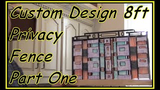 Custom design privacy fence 8 ft. One of a kind step by step how I built this long last artist fence by Handyman Walking with Jesus 129 views 2 years ago 11 minutes, 39 seconds