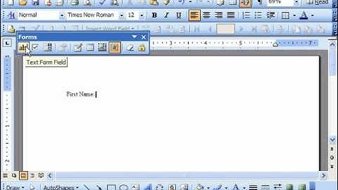 Word 2003 Tutorial Creating a Form Template Microsoft Office Training Lesson 28.1