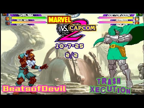 MvC2 BeatsofDevil(Dhalsim/Ironman/Sentinel) vs Trash Xecution(Morrigan/Doctor Doom/IM) 100725 (2/2)