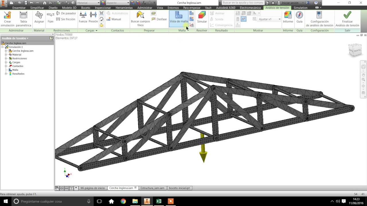 Análisis estructura Cercha Inglesa UMH 20152016 YouTube