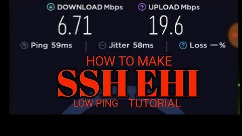 How to make ssh ehi low ping(Support Online Games)