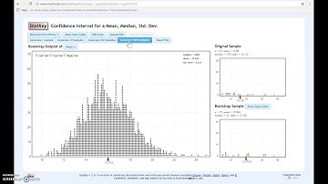 StatKey: Building Bootstrap Distributions and Creating CI