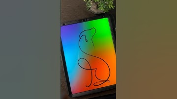 Satisfying Video I #shorts #reels | iPad Art |CONTINOUS LINE DRAWING | Procreate App |Art Trend