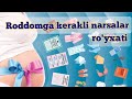 RADDOMGA KERAKLI NARSALAR🧳 | Сумка в роддом🏥