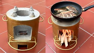 Hot Hot Hot Firewood Stove 2023  Made From Iron Barrels That Won't Break Or Explode