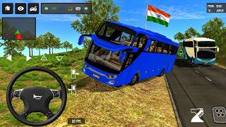 🔴 Bus simulator indonesia | new blue bus 🇮🇳 india To nepal passenger screenshot 1