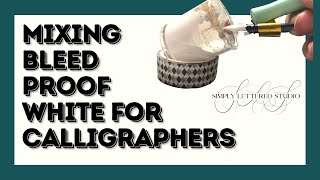White Ink For Calligraphy How To Use Dr. Ph Martins Bleed Proof White Mixing Calligraphy Ink