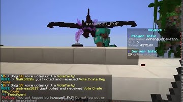 invaczeQ_PvP Using KillAura on SkyKingdoms SkyPvP