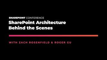 SharePoint Architecture Behind the Scenes - SPC19