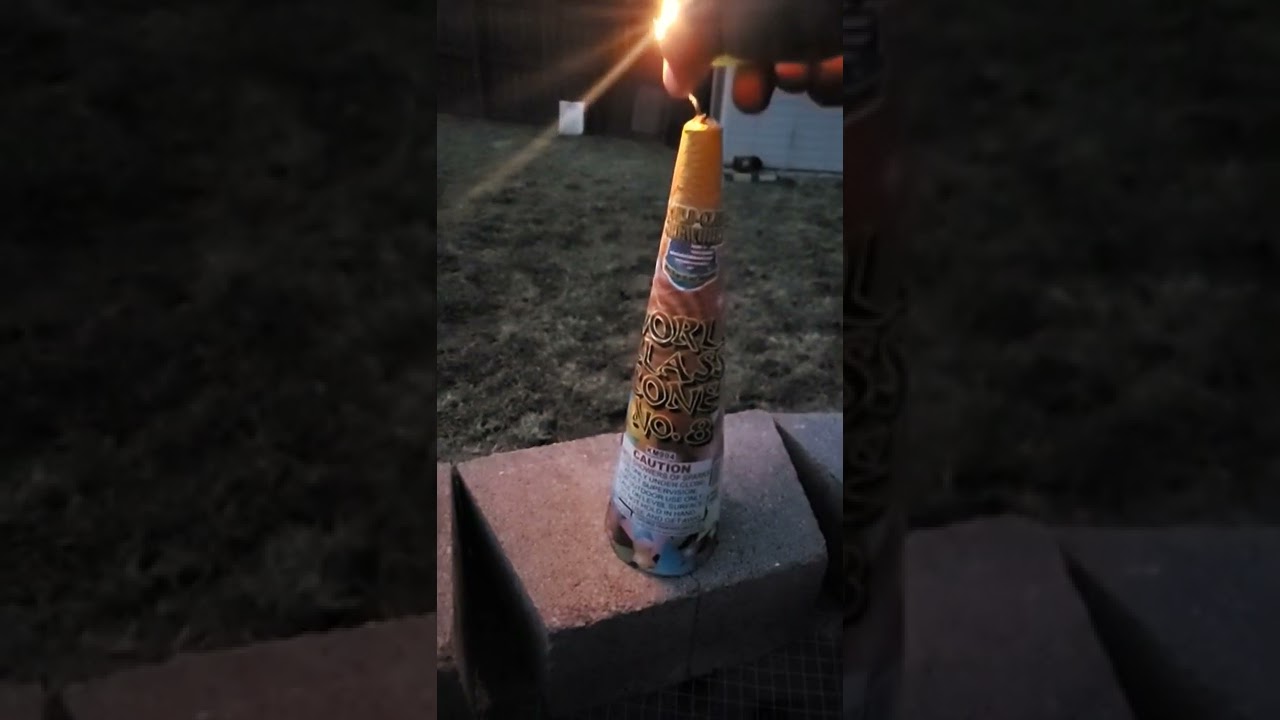 Best firework fountain ever made. Epic fireworks fail.