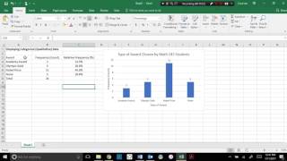 Math 243 Day 1 Excel Video