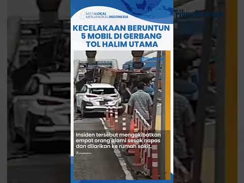 Tabrakan Beruntun 5 Mobil di Gerbang Tol Halim Utama Menuju Jakarta, 4 Korban Alami Sesak Napas