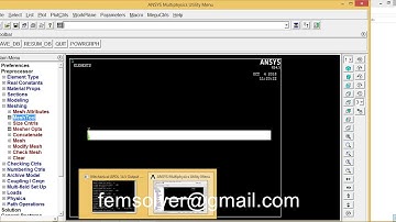 non linear analysis simply supported beam beam in ansys apdl