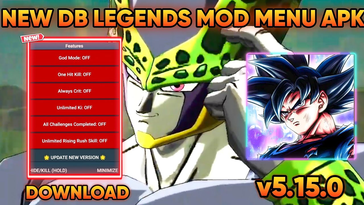 [NEW!] Dragon Ball Legends MOD MENU V5.15.0 APK / DB