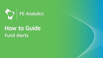 FE Analytics How to Guide - Alert Manager