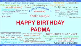 Padma   Languages Idiomas - Happy Birthday