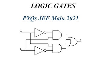 Logic Gates | Previous Year Questions from JEE Main 2021