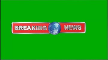 breaking news design Green Screen Chroma Key Effect