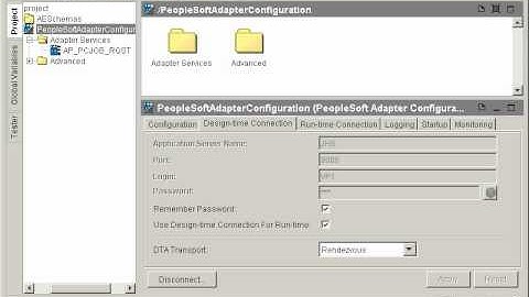 TIBCO PeopleSoft Enterprise Adapter - Create a connection