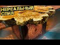 Стол ночник из фанеры и огромного спила