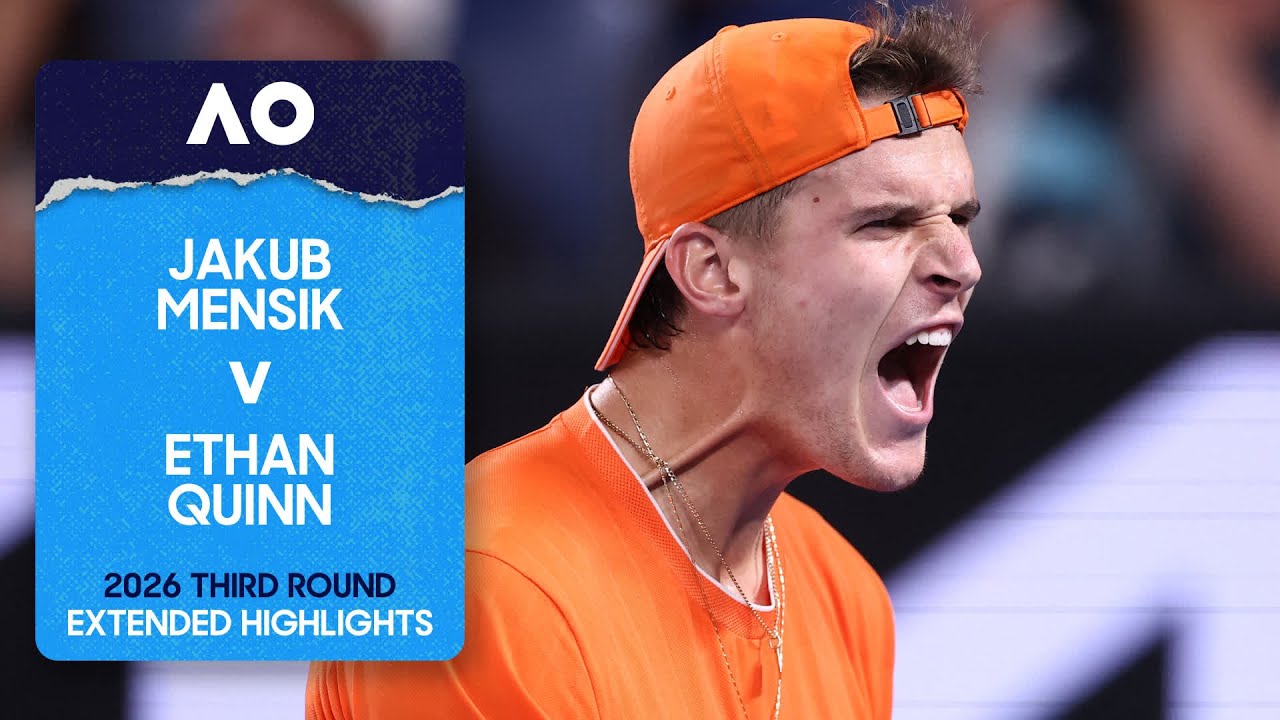 Jakub Mensik v Ethan Quinn Extended Highlights | Australian Open 2026 Third Round