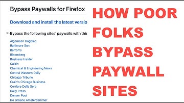 Bypassing paywalls with Firefox (plugins, reader sites, alternatives)