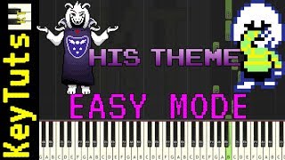 Video thumbnail of "Learn to Play His Theme from Undertale - Easy Mode"