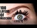 100 LAYERS OF MASCARA! | Makeup Challenge