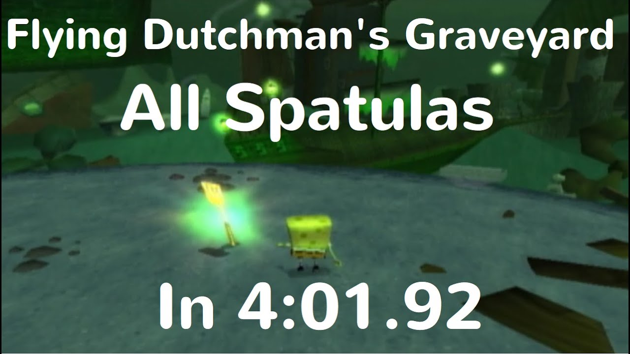 (Individual Level WR) SS BfBB Flying Dutchman's Graveyard All Spatulas