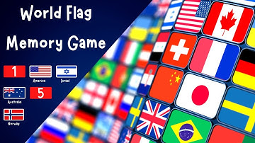 World Flag Memory Game | ESL World Flags | 4K