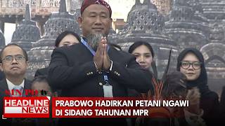 Prabowo Presents Ngawi Farmer at MPR Annual Session