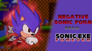 Negative Sonic Form from Sonic.EXE Forever || Sonic Forever Mods Resimi