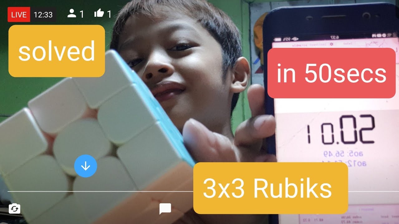 Rubik's Cube | 40 Seconds Challenge | With Cardan Vlogs - YouTube
