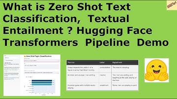 What is Zero Shot Text Classification,  Textual Entailment ? HF Pipeline  Demo #NLP #tutorial