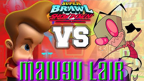Jimmy Neutron vs Invader Zim | Super Brawl Showdown v0.3.0b Full Match Gameplay