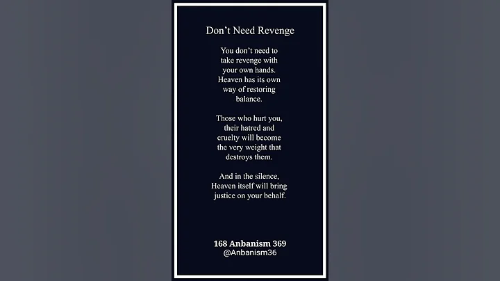 Don't Need Revenge #Motivation #Inspiration #LifeLessons #Wisdom #Forgiveness #Shorts